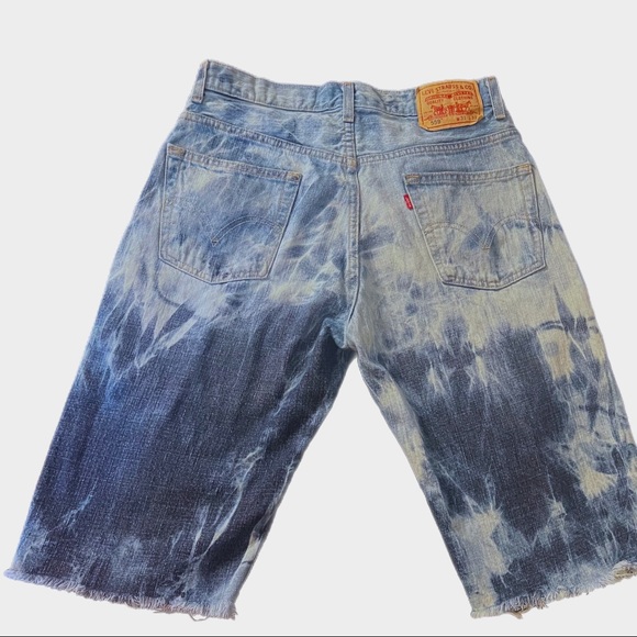 Custom Made Distressed Levi’s Shorts - Picture 2 of 4